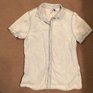 Jean wash button up